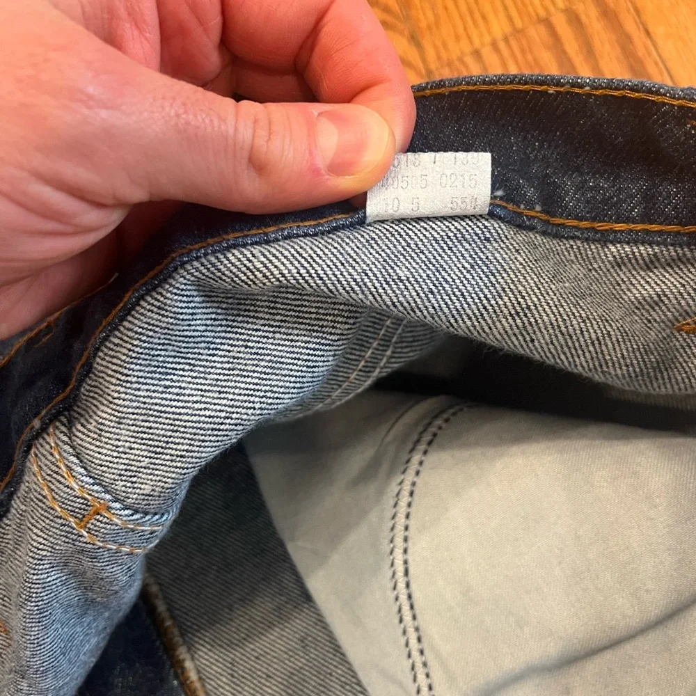 Vintage Levi's 505 Orange Tab Jeans 38x32 Dark Wash USA Made 10-5 Oct 1985 80s